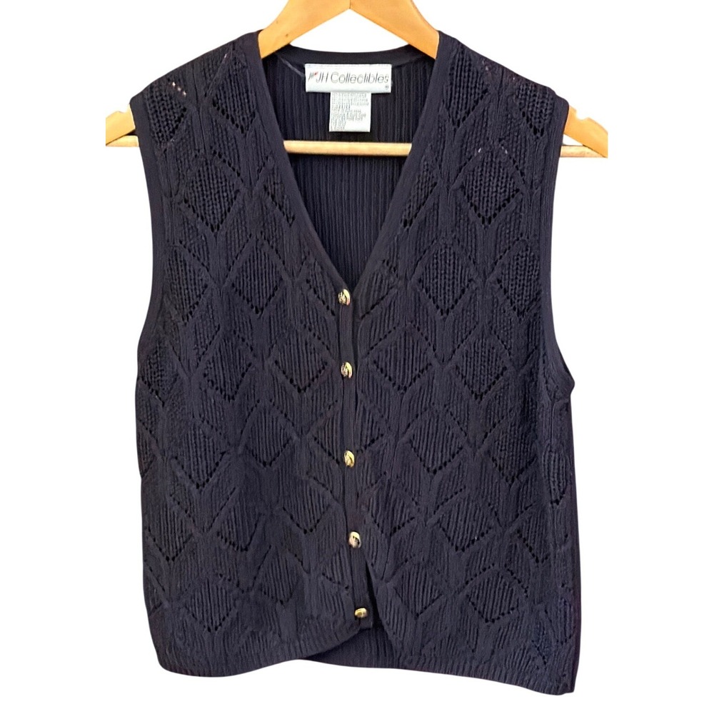 Vintage JH Collectibles Sweater Vest Dark Academia Preppy Librarian Grandmacore